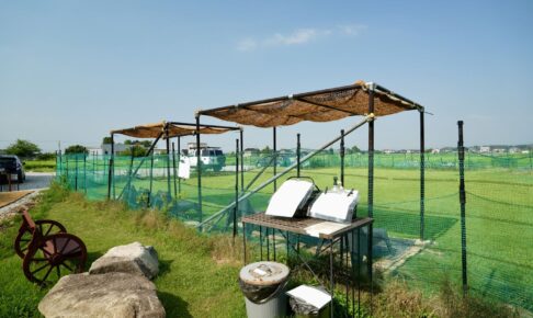 富山県 カフェR様｜ココシェードと砂利の中の歩行動線